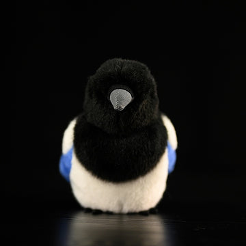 Realistic Eurasian Magpie Bird Stuffed Animal Plush Toy